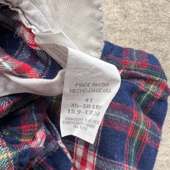 Carter's Plaid Dress Peter Pan Collar Long Sleeve 4T Peasant Classic Cottage - Picture 7 of 9